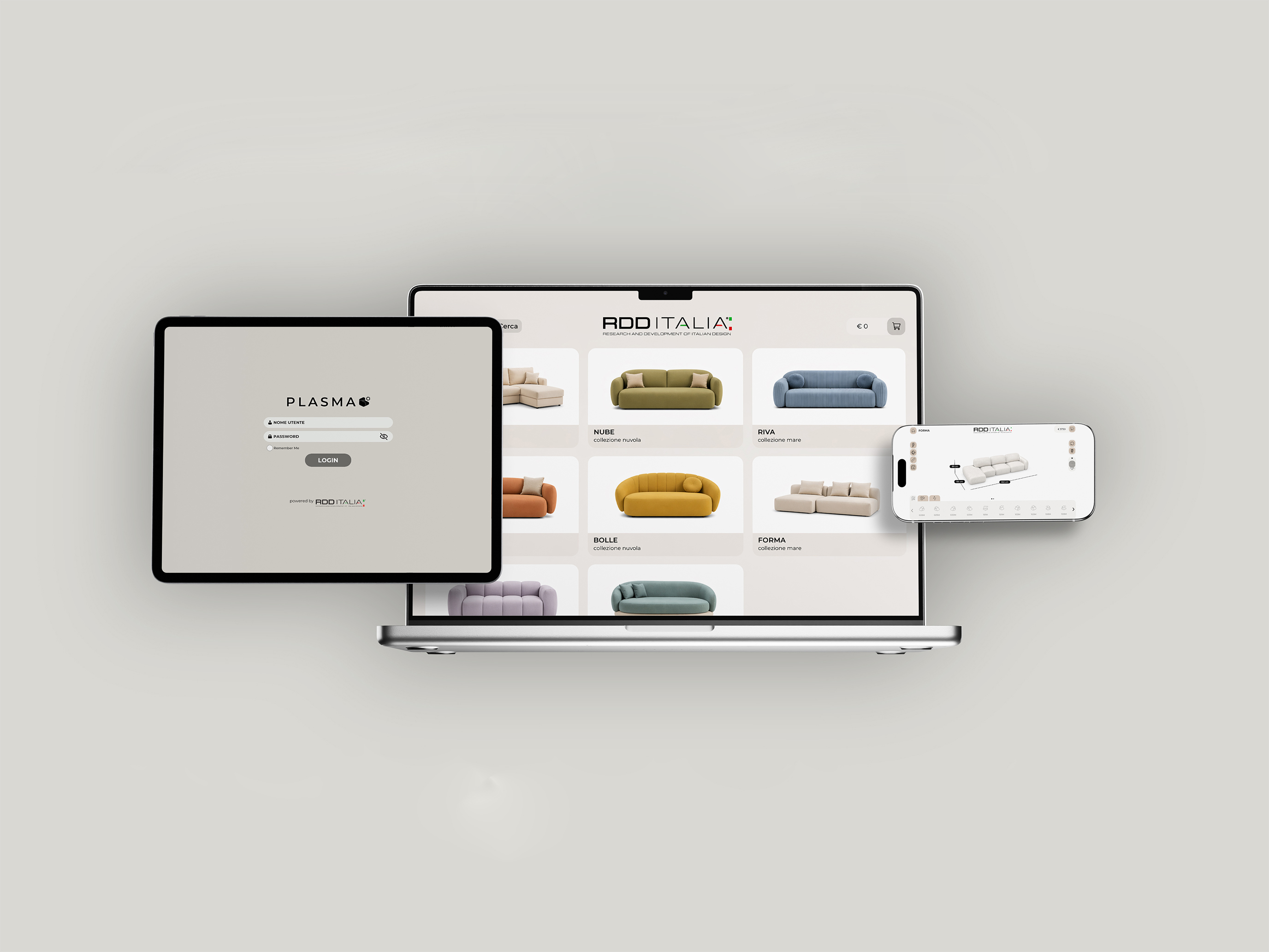 Configurazione del prodotto Plasma